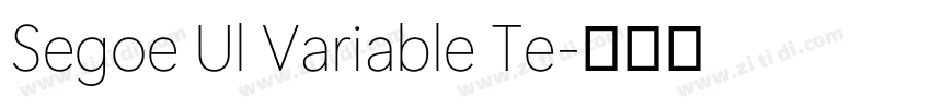 Segoe Ul Variable Te字体转换